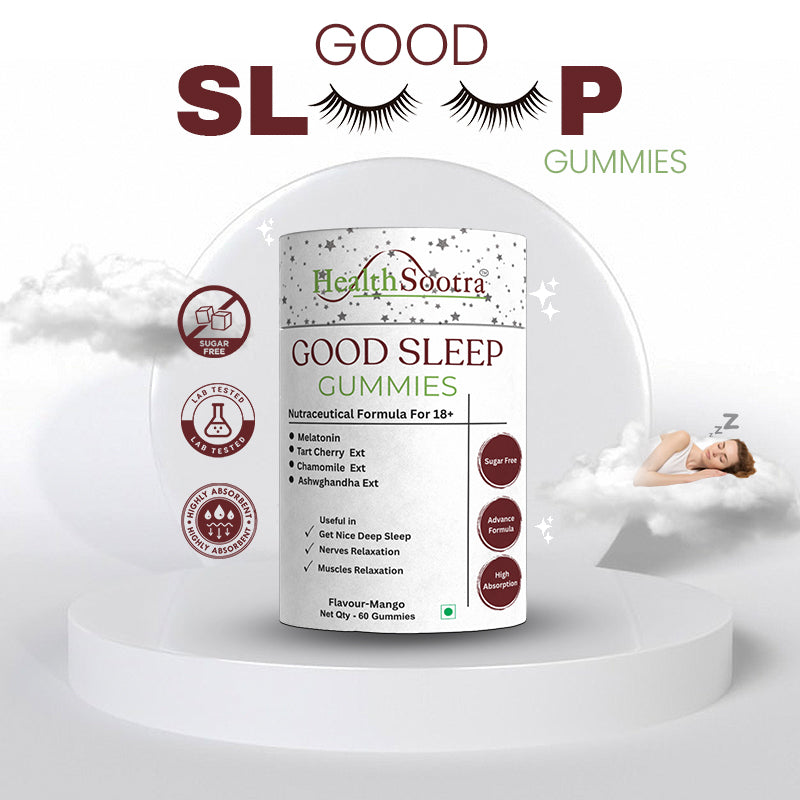 Good Sleep Gummies | Sugar-Free Natural Sleep Support with Melatonin 5mg & Tart Cherry Chamomile Ashwagandha | Non-Habit Forming Relaxing Sleep Aid (60 Gummies).