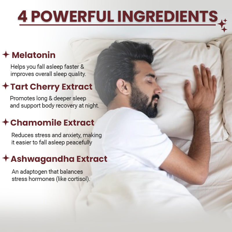 Good Sleep Gummies | Sugar-Free Natural Sleep Support with Melatonin 5mg & Tart Cherry Chamomile Ashwagandha   | Non-Habit Forming Relaxing Sleep Aid (60 Gummies).