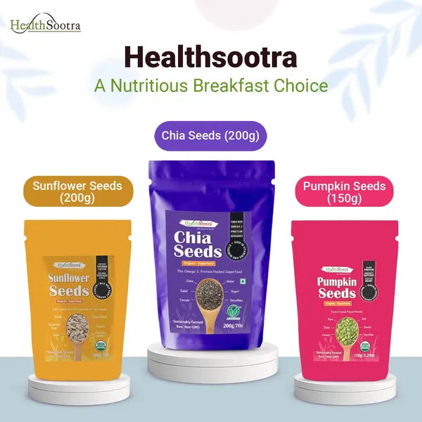 (Chia+Pumpkin+Sunflower) 3-in-1 Ultimate Superseeds Combo.