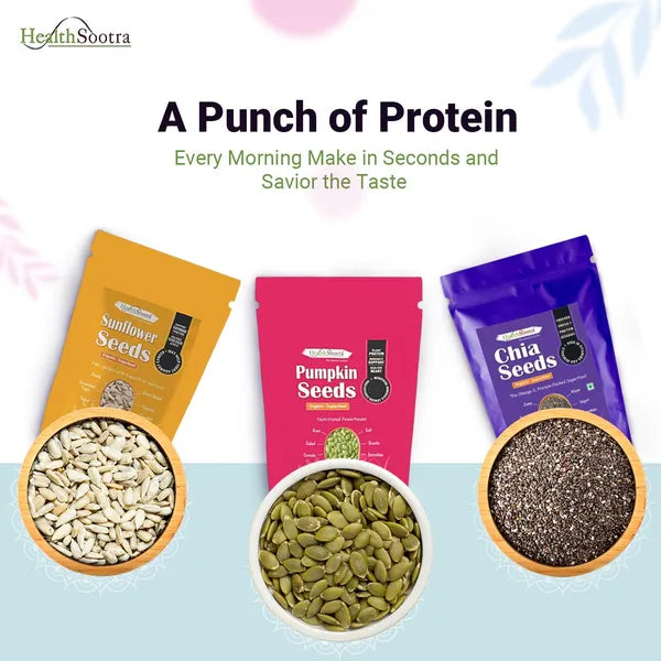 (Chia+Pumpkin+Sunflower) 3-in-1 Ultimate Superseeds Combo.