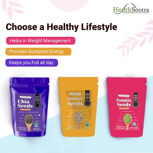 (Chia+Pumpkin+Sunflower) 3-in-1 Ultimate Superseeds Combo.