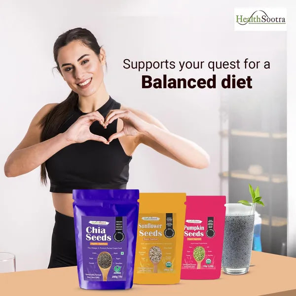 (Chia+Pumpkin+Sunflower) 3-in-1 Ultimate Superseeds Combo.
