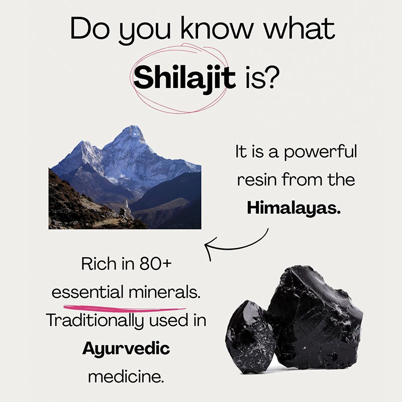 Himalayan Shilajit Gummies – Sugar-Free Tamarind Flavor, 60 Gummies for Energy Boost & Immune Support, 70%+ Fulvic Acid, Vitality, with Goodness of Ashwagandha, Gokshura, Black Musli
