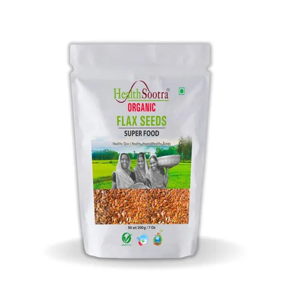 100% Organic Flax Seeds.