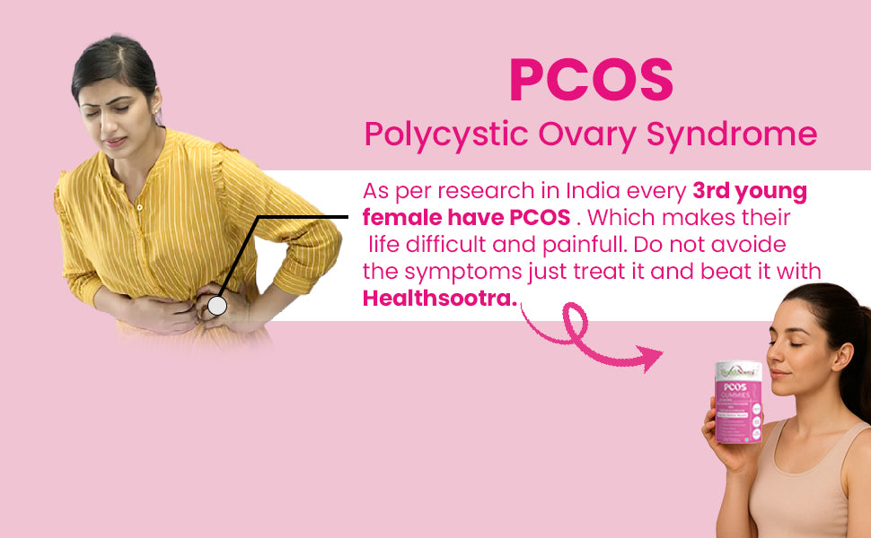 PCOS Gummies with Myo-Inositol & D-Chiro Inositol (40:1 Ratio) with Multivitamins & Minerals | Supports Hormonal Balance & Regular Cycles (60 Gummies - Strawberry Flavor)).