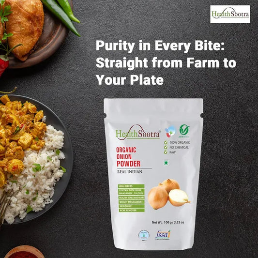 100% Organic Onion Powder. 100g Pack